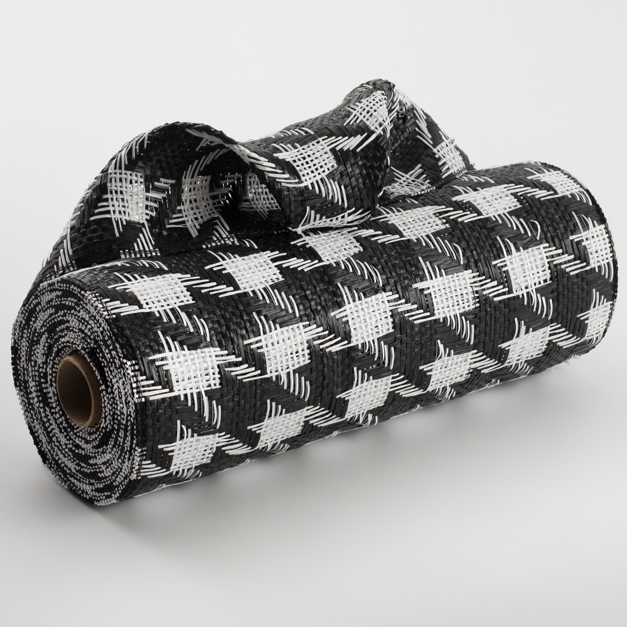10" Houndstooth Woven Mesh: Black & White Item Number: XB108910-01