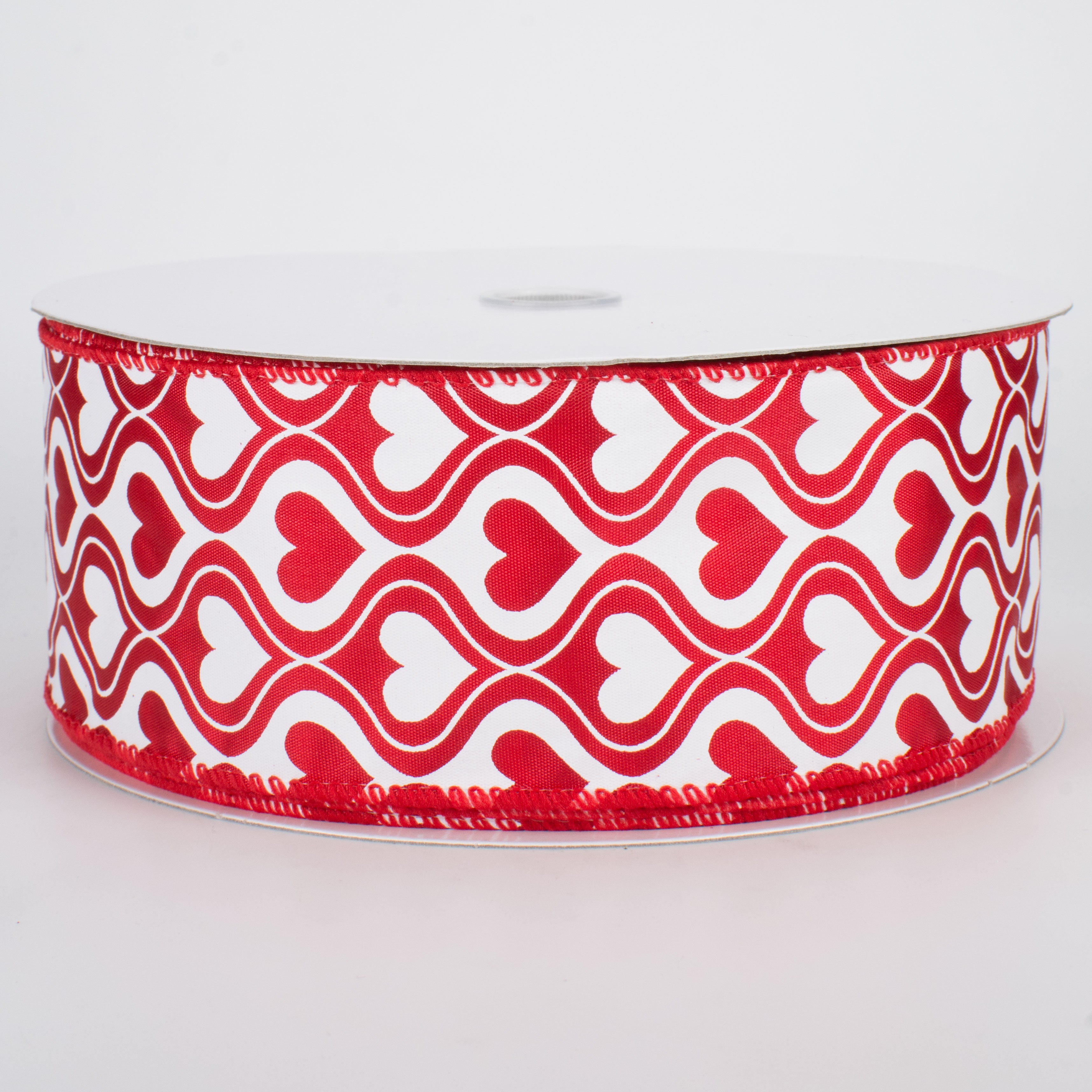 2.5" Hourglass Hearts Ribbon (50 Yards) Item Number: Q501640-206