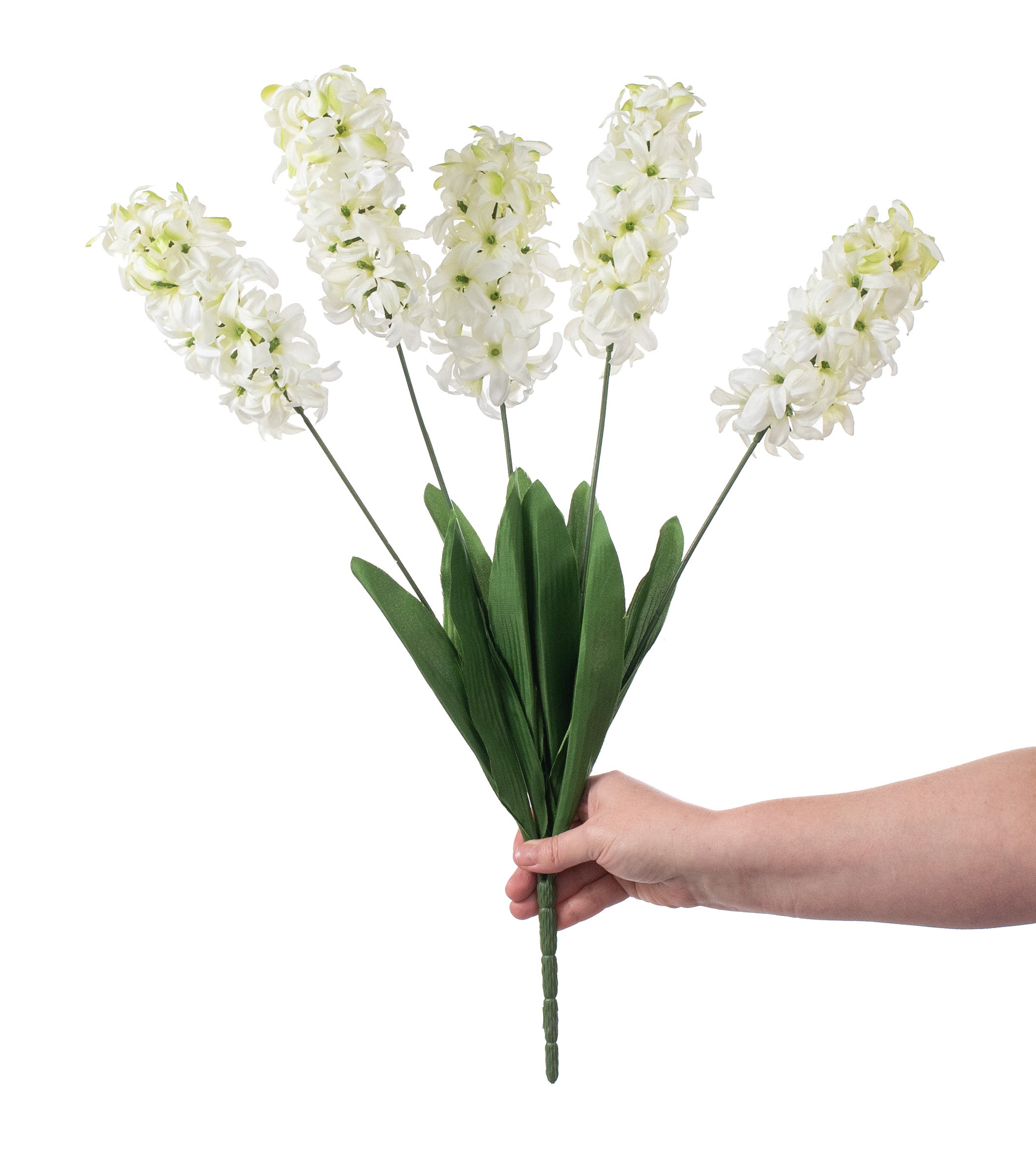 25" Hyacinth Bush: Cream detail photo 3