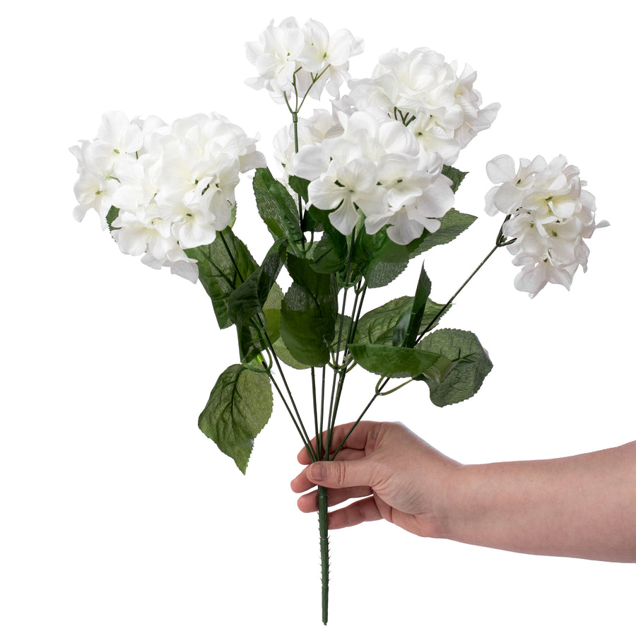 19" Hydrangea Bush: Cream (8) Lifestyle Photo