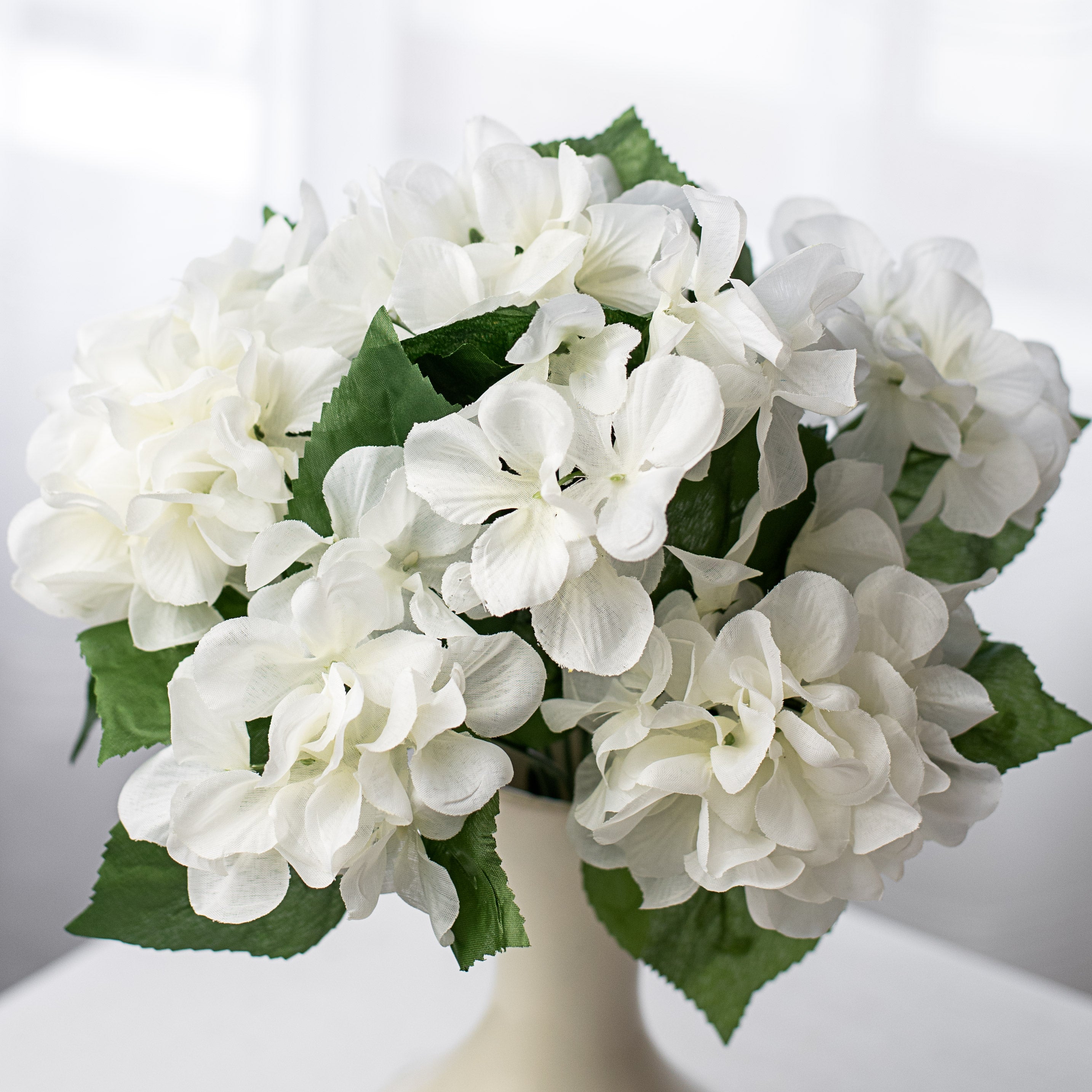19" Hydrangea Bush: Cream (8) Item Number: 30627CM