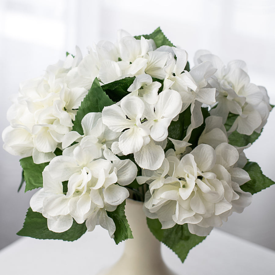 19" Hydrangea Bush: Cream (8) Item Number: 30627CM