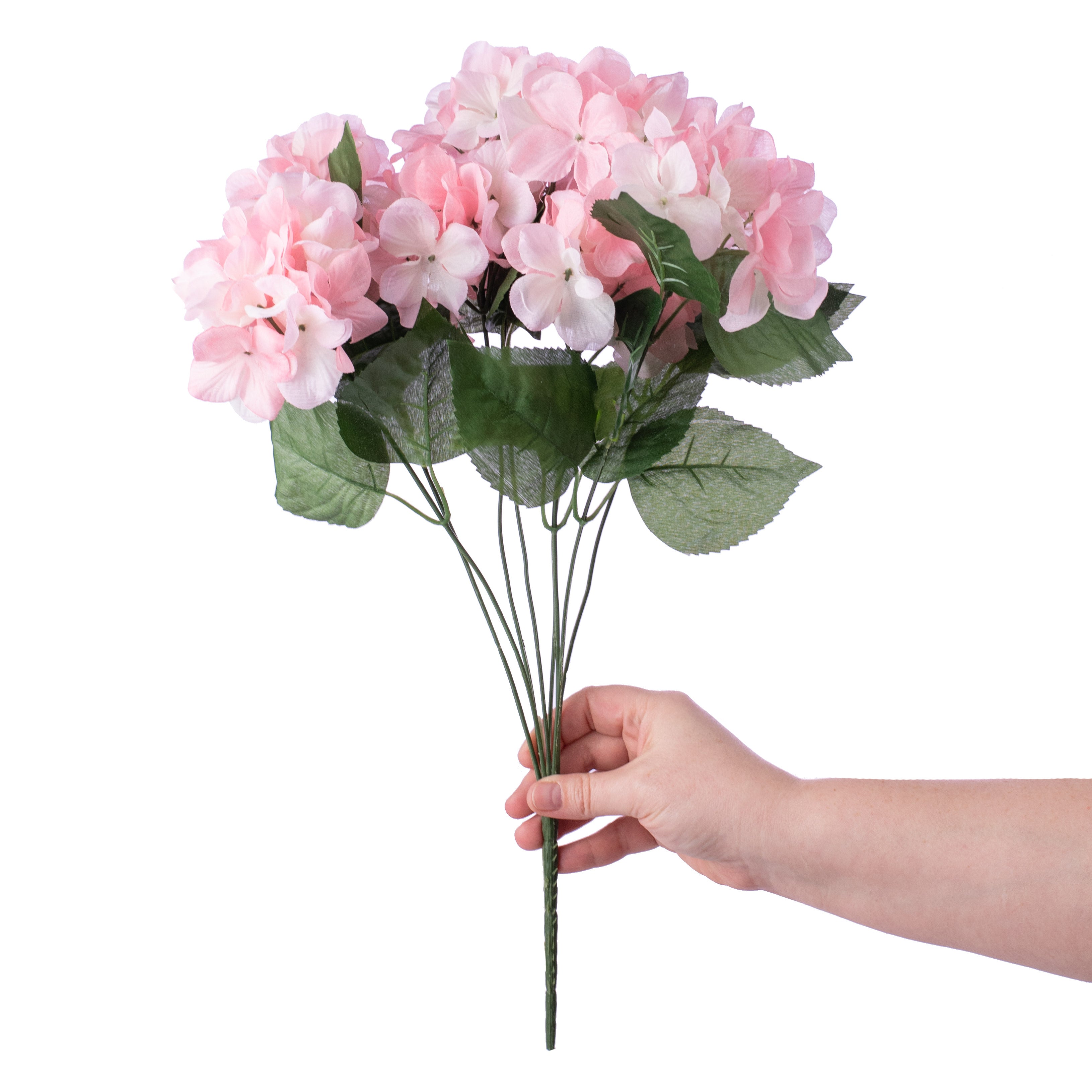 19" Hydrangea Bush: Pink (8) Lifestyle Photo