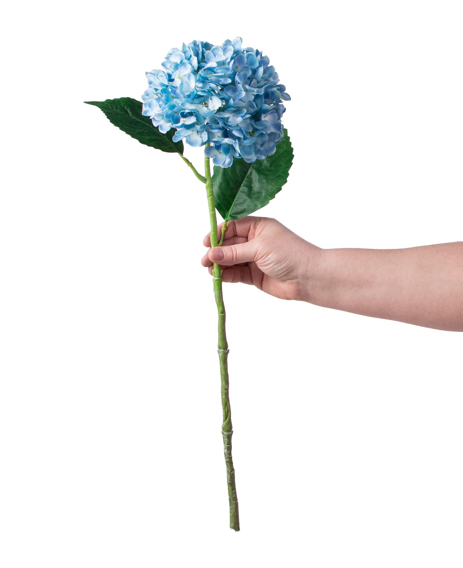 21" Hydrangea Stem: Periwinkle Blue detail photo 3