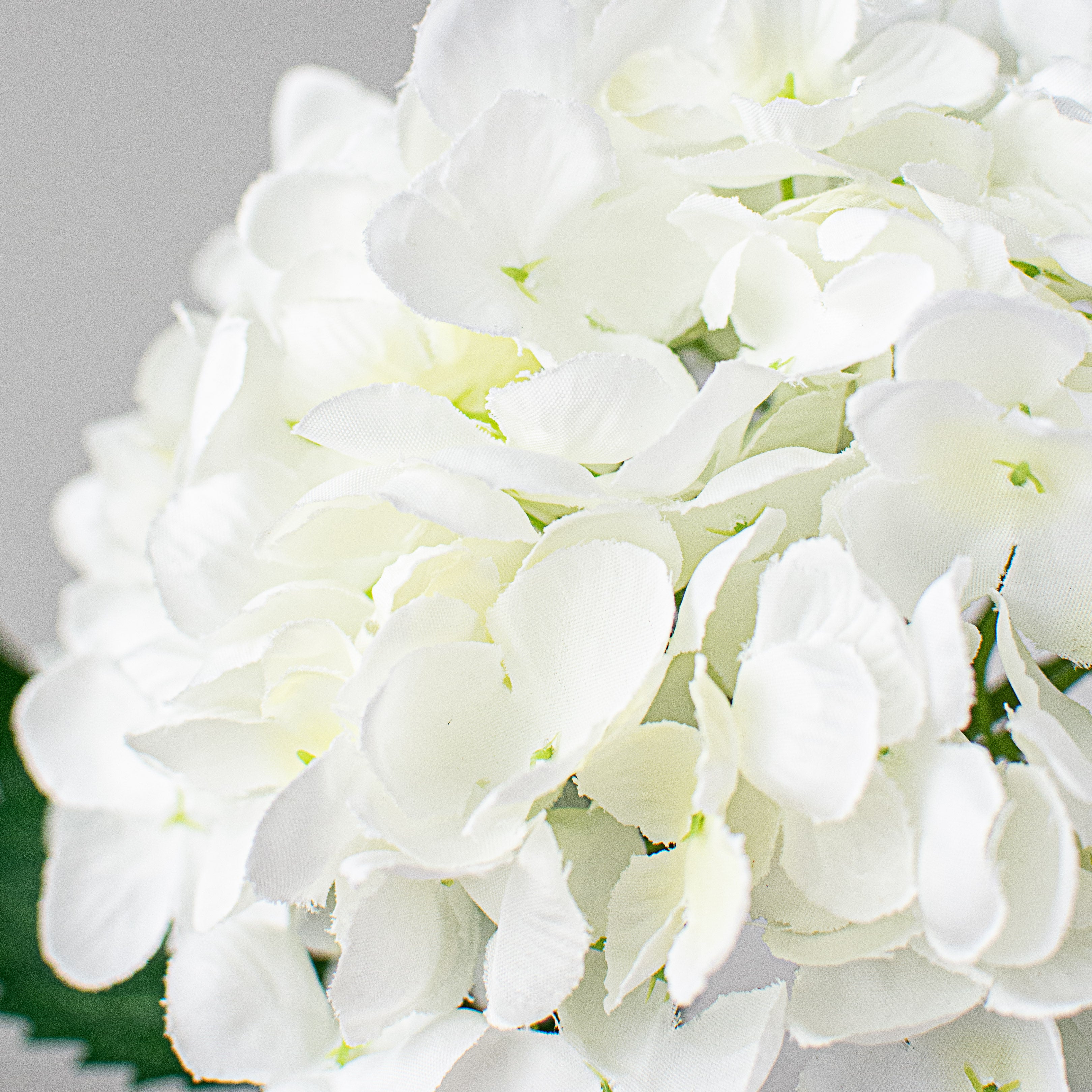 21" Hydrangea Stem: White Lifestyle Photo