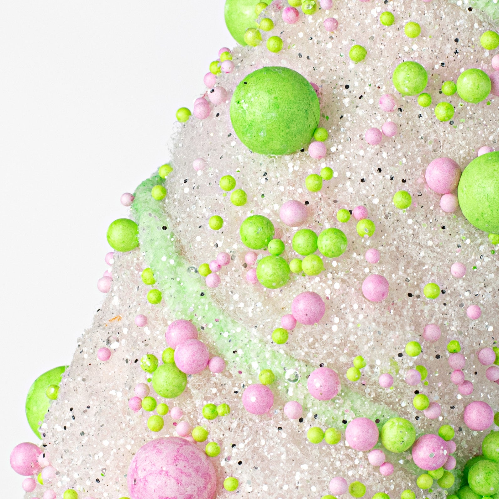 19" Ice Cream Cone Ornament: Pink & Lime detail photo 3