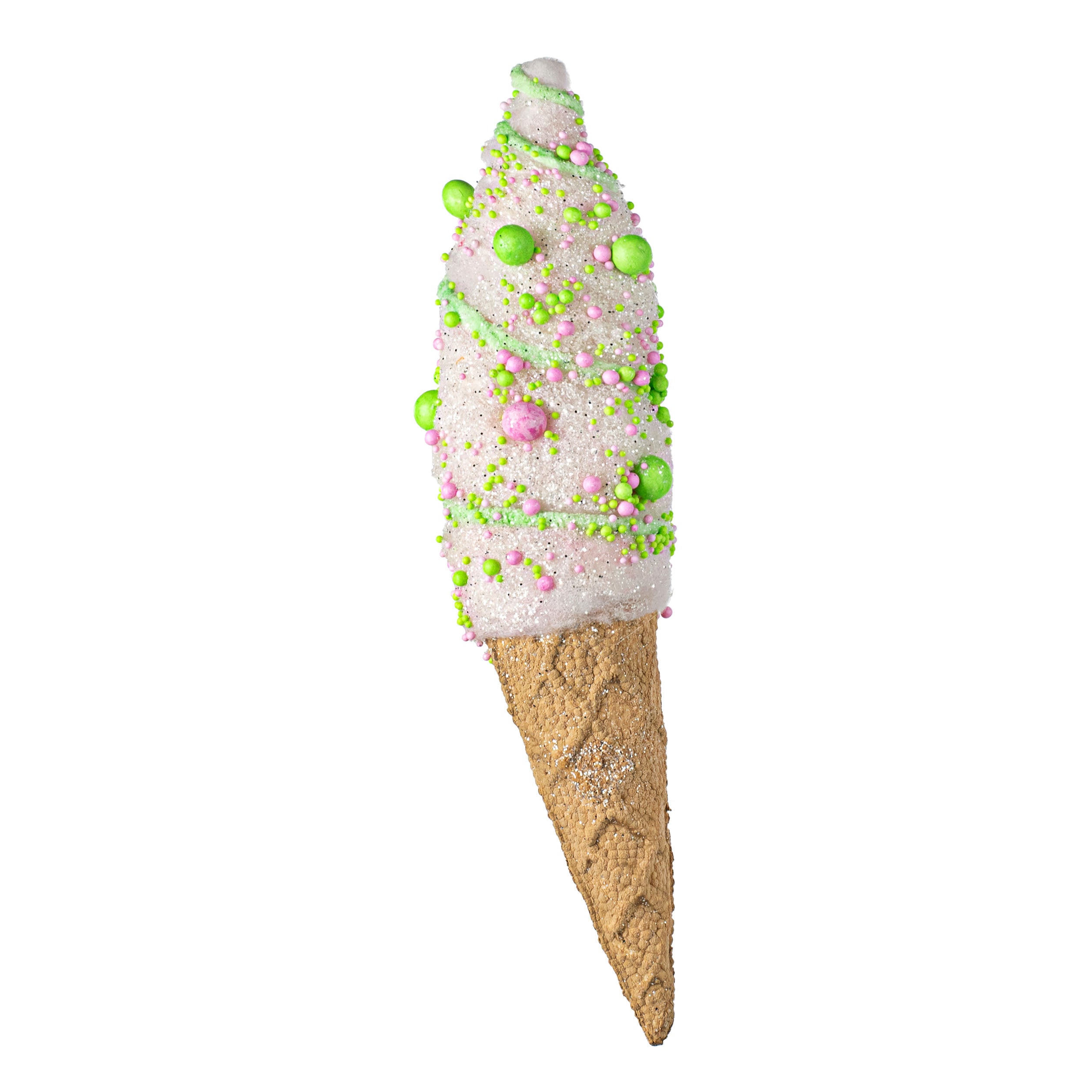 19" Ice Cream Cone Ornament: Pink & Lime Item Number: 85145PK