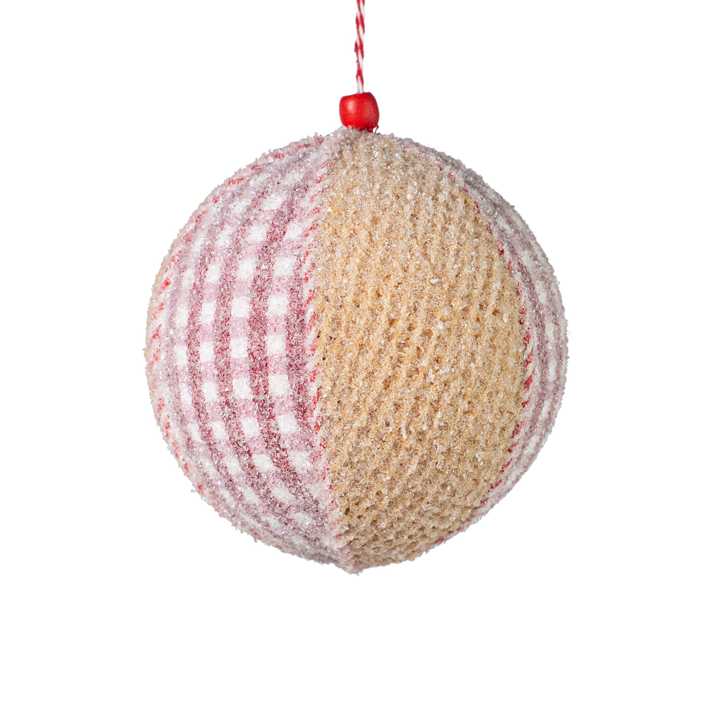 5" Iced Gingerbread Peppermint Ornament Item Number: 85780BA5