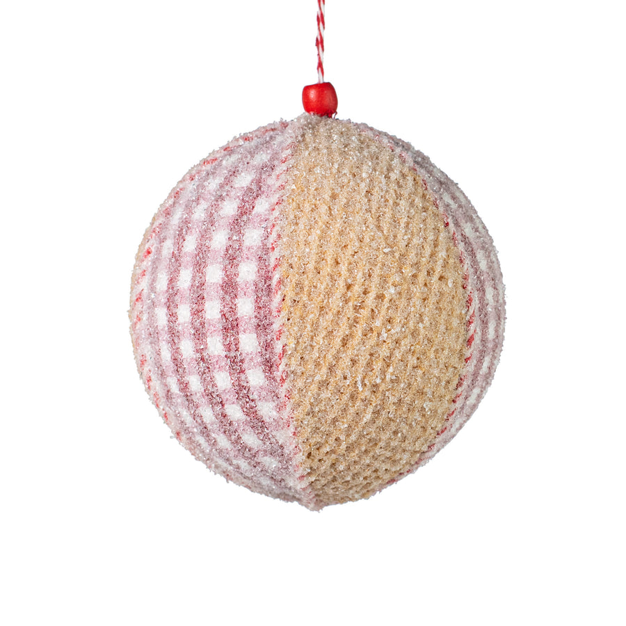 5" Iced Gingerbread Peppermint Ornament Item Number: 85780BA5