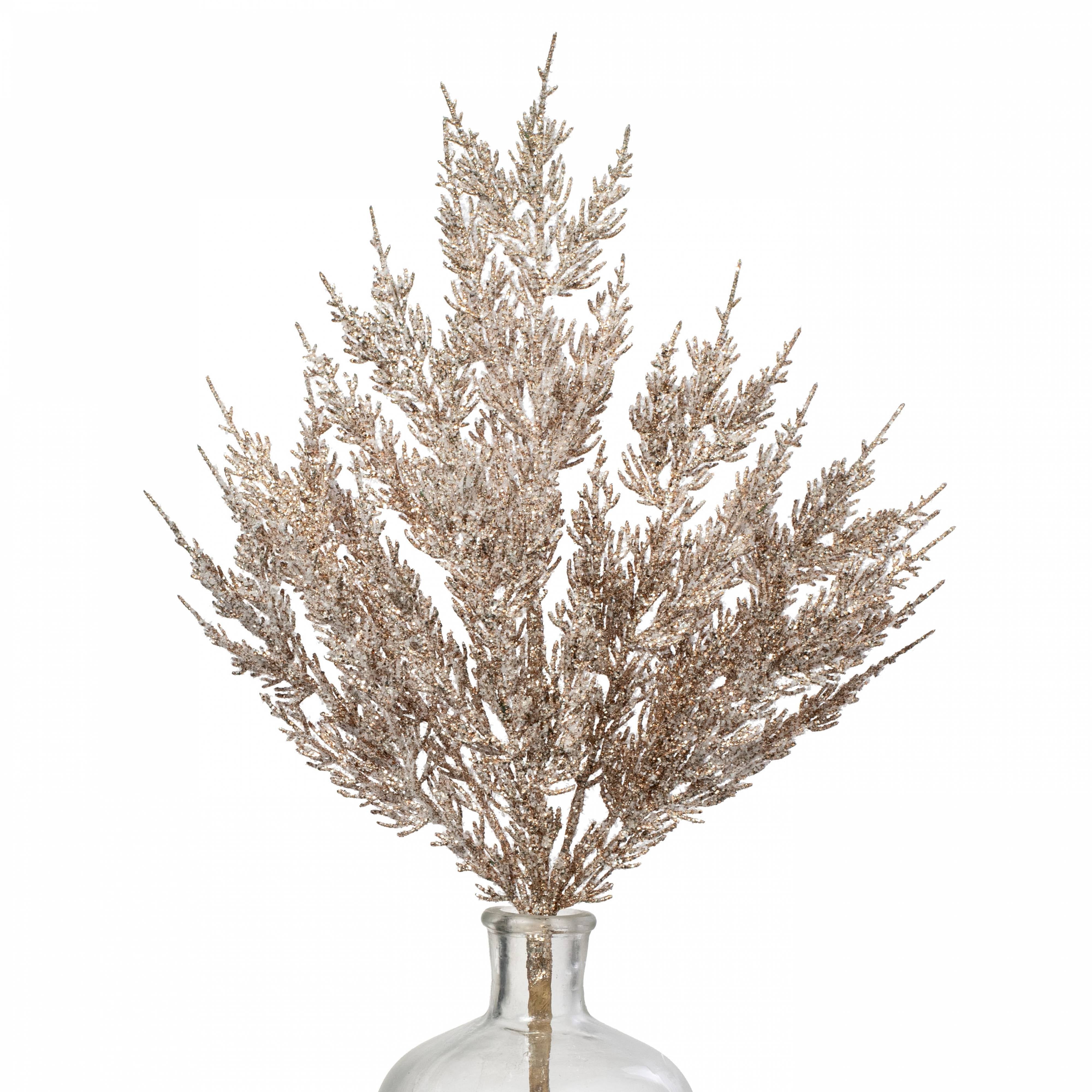 20" Iced Juniper Pine Spray: Rose Gold Item Number: 235617