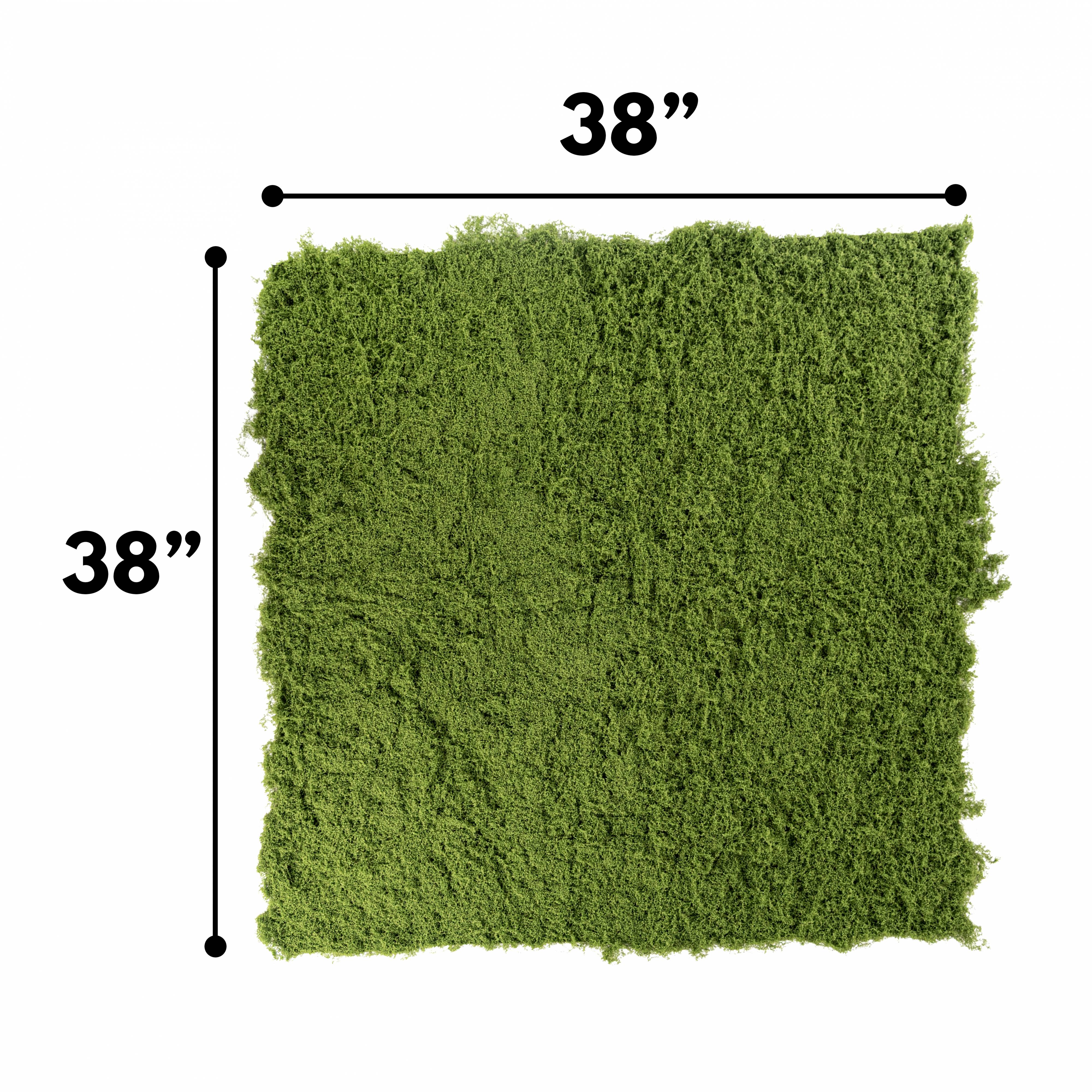 38" Square Artificial Fabric Moss Sheet