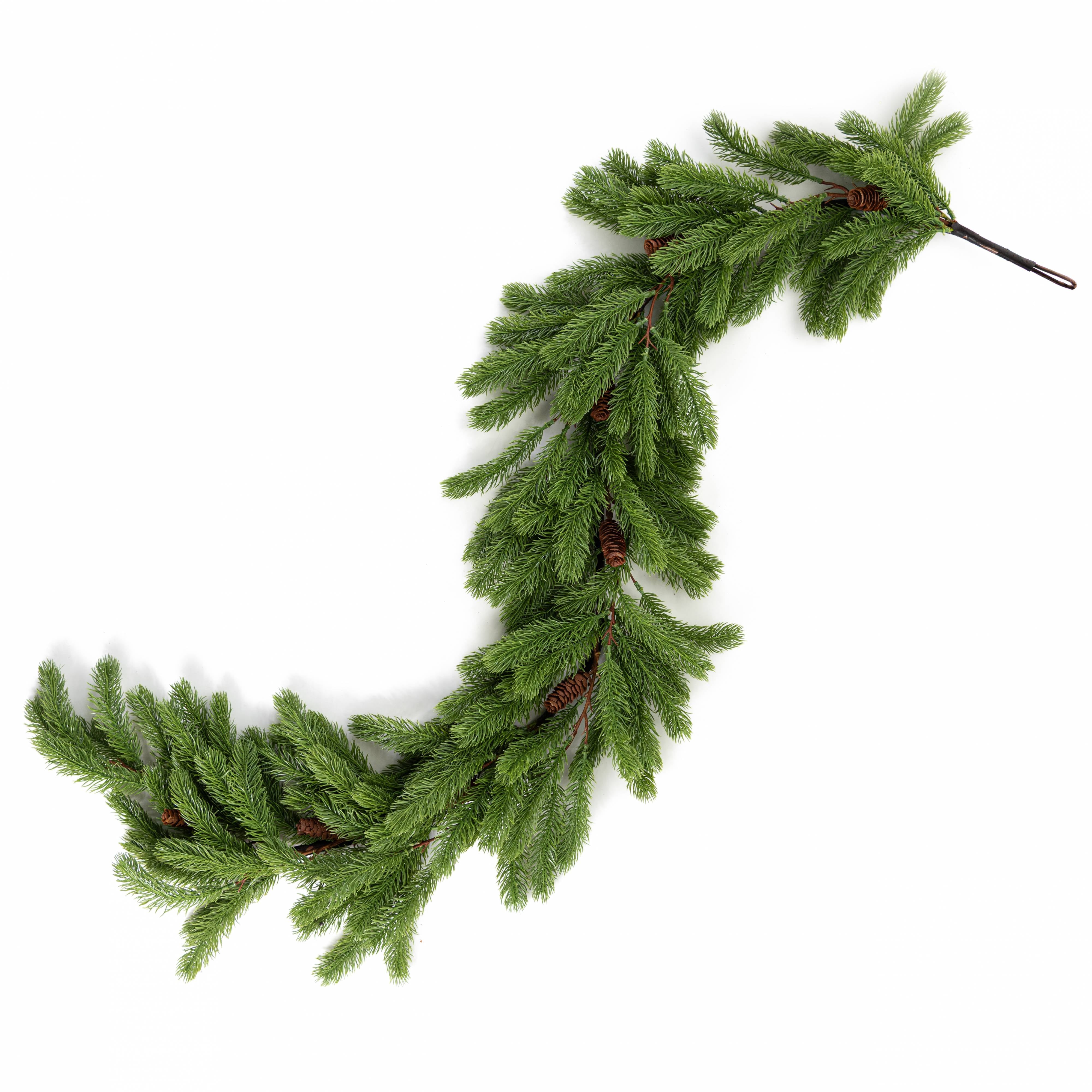 65'' Deluxe Pine & Pinecone Garland: Evergreen