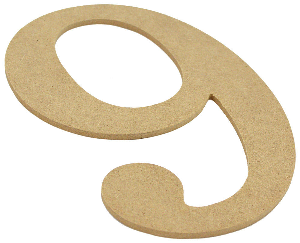 10" Decorative Wood Number: 9
