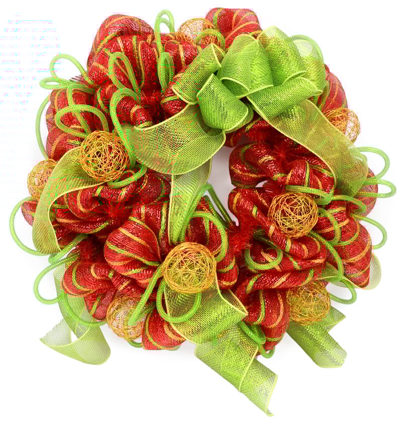 15-24" Work Wreath Form: Red