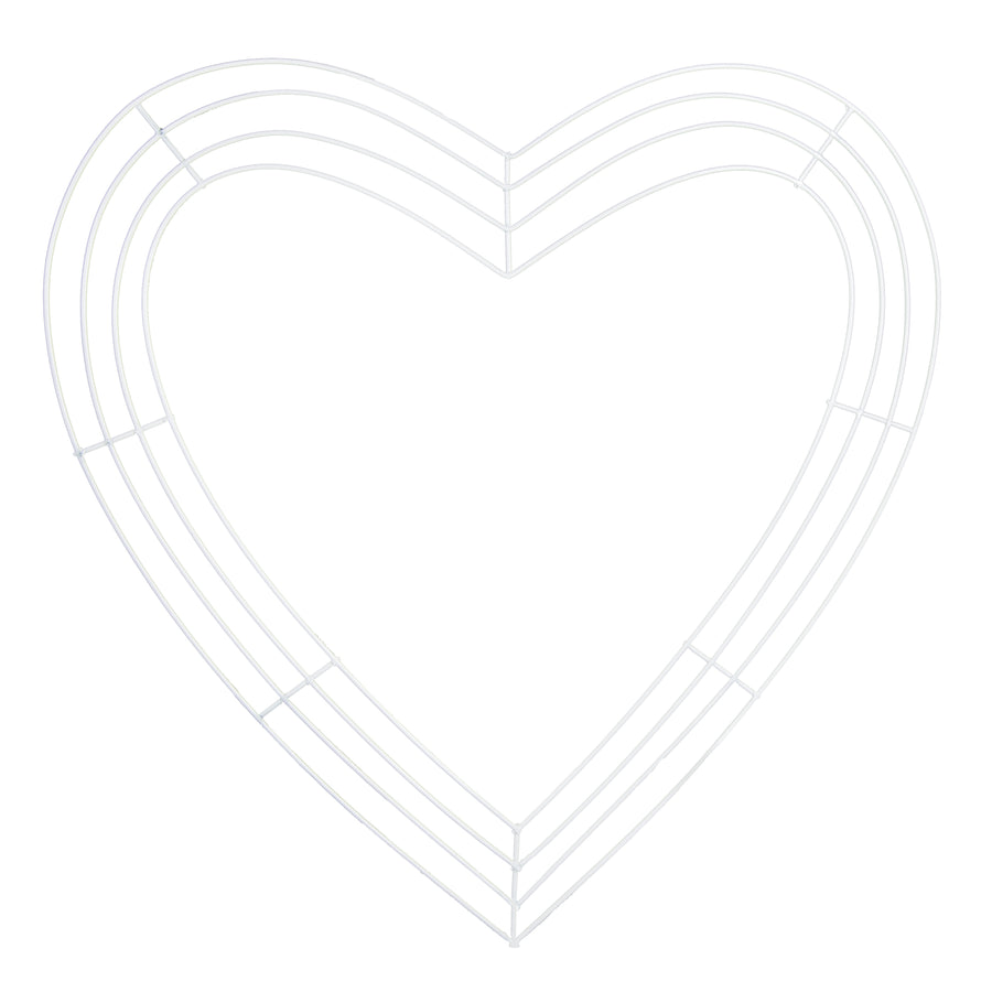 Flat Wire Heart Wreath Frame Flat Wire Heart Wreath Frame