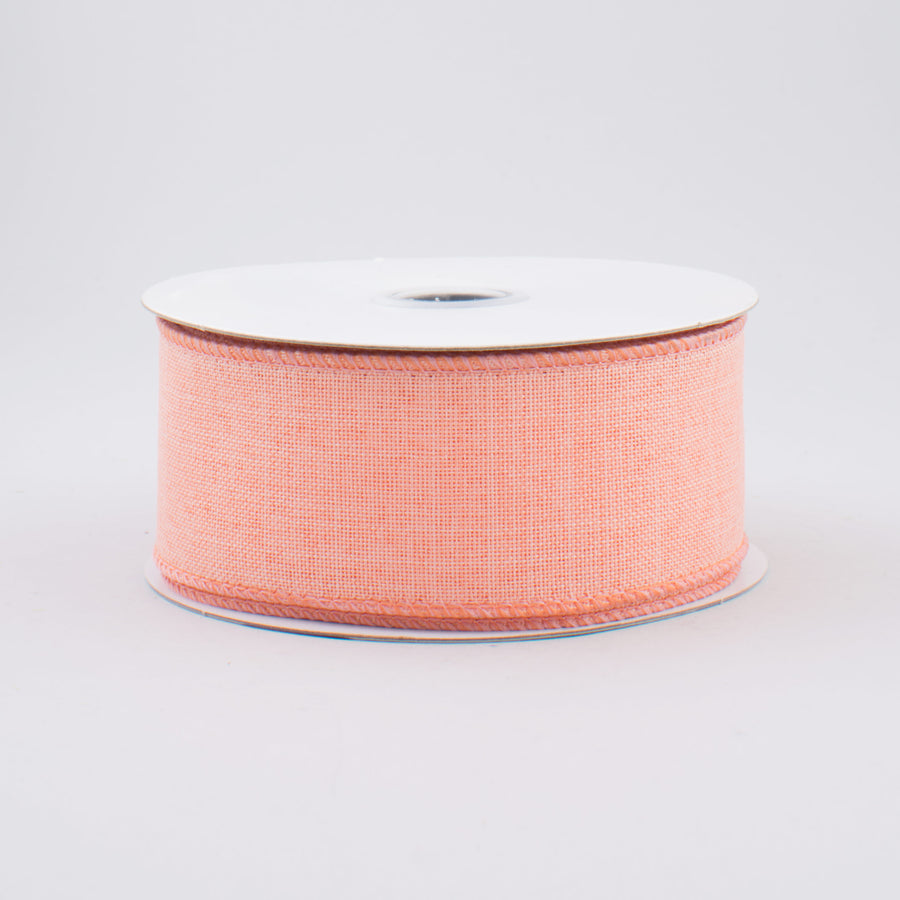 1.5" Royal Canvas Ribbon: Peach (10 Yards)
