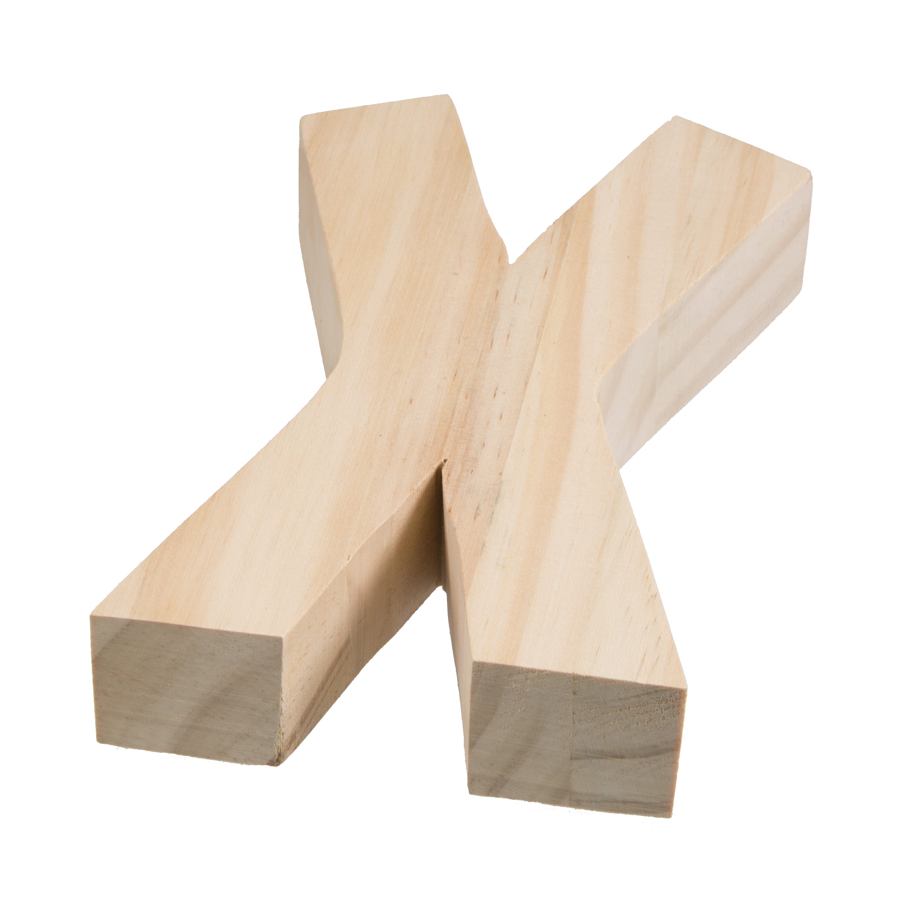 7.75" Chunky Wooden Letter: X