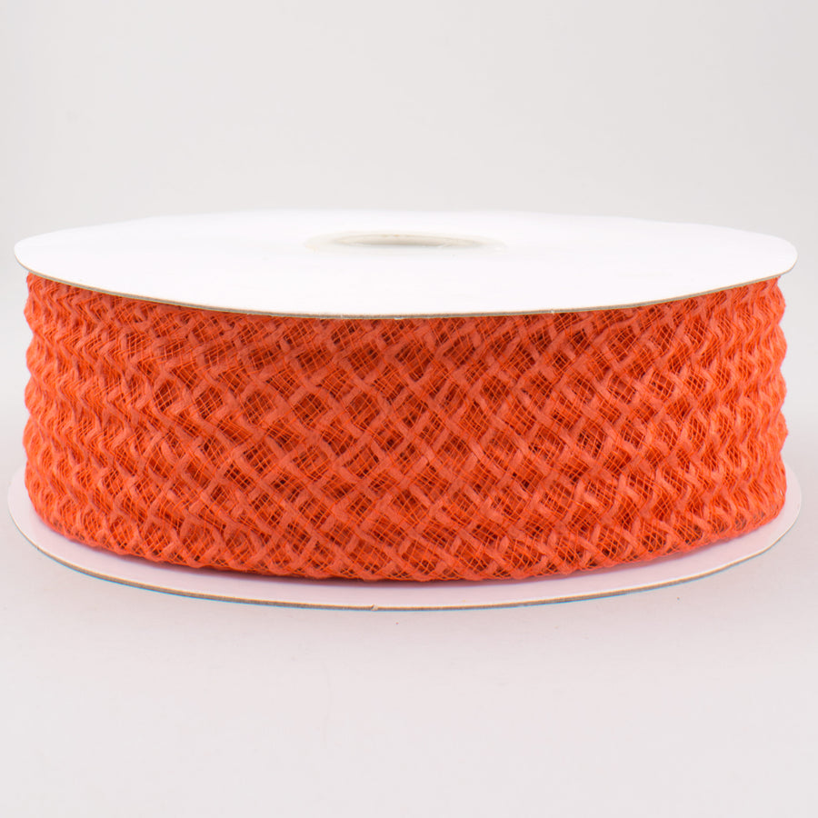 1.5" Jute Deco Flex Ribbon: Orange (20 Yards)