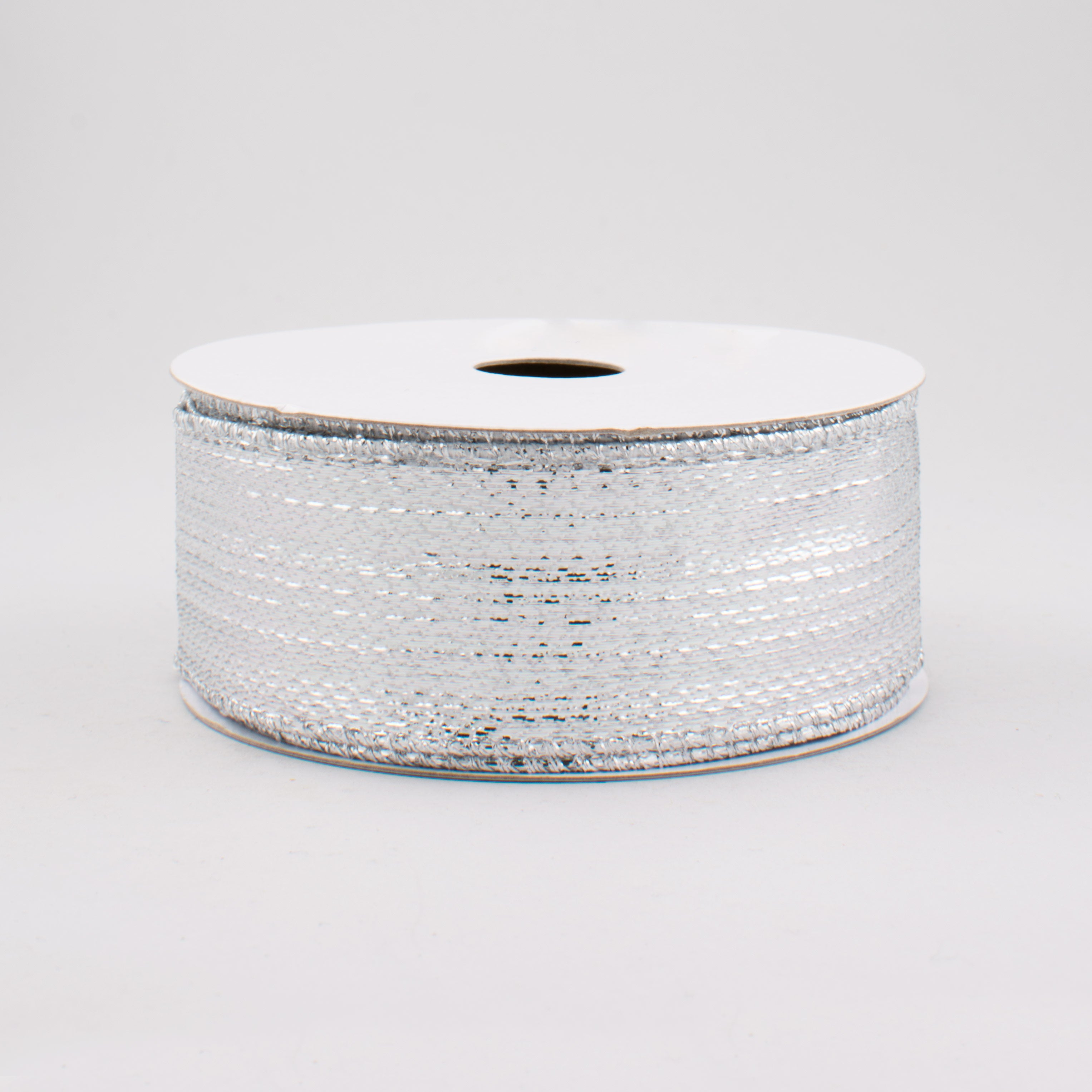 1.5" Metallic Lame Ribbon: Silver (10 Yards)