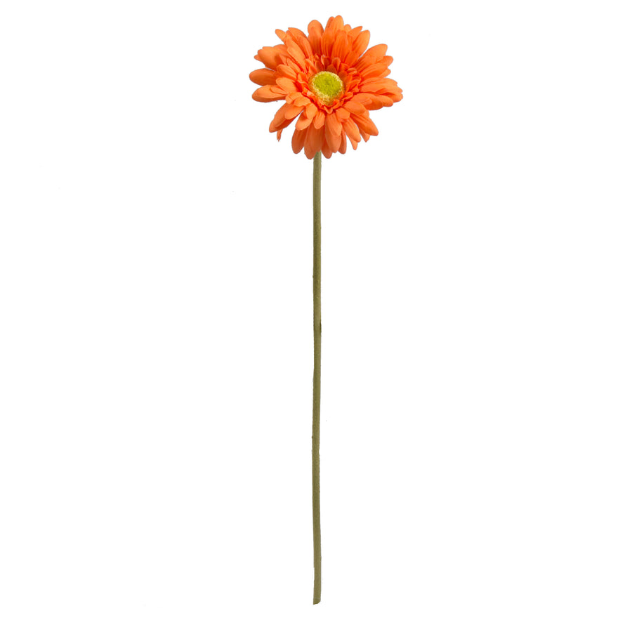 18" Gerbera Daisy Stem: Orange