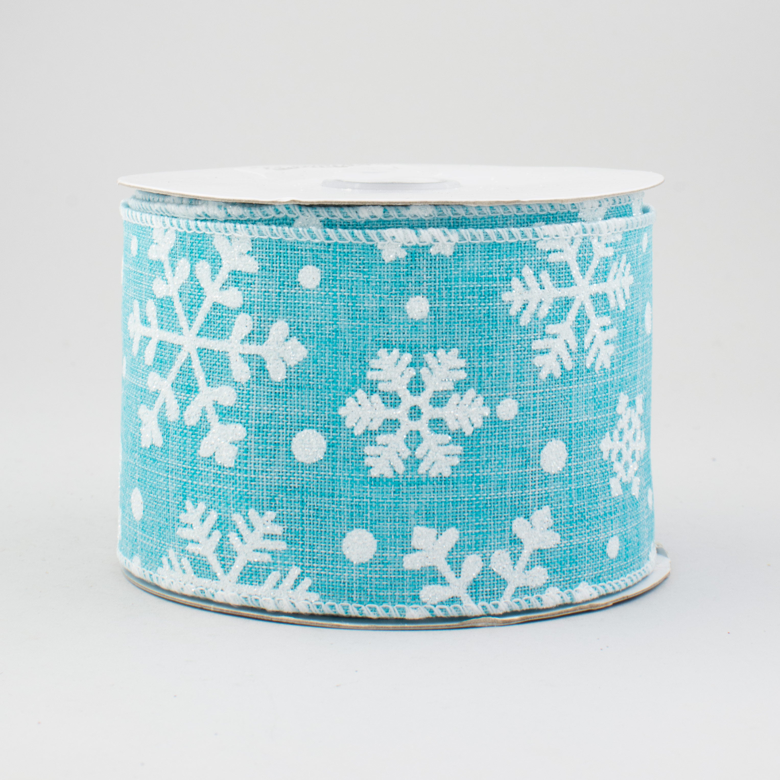2.5" Falling Snow Ribbon: Light Blue (10 Yards)