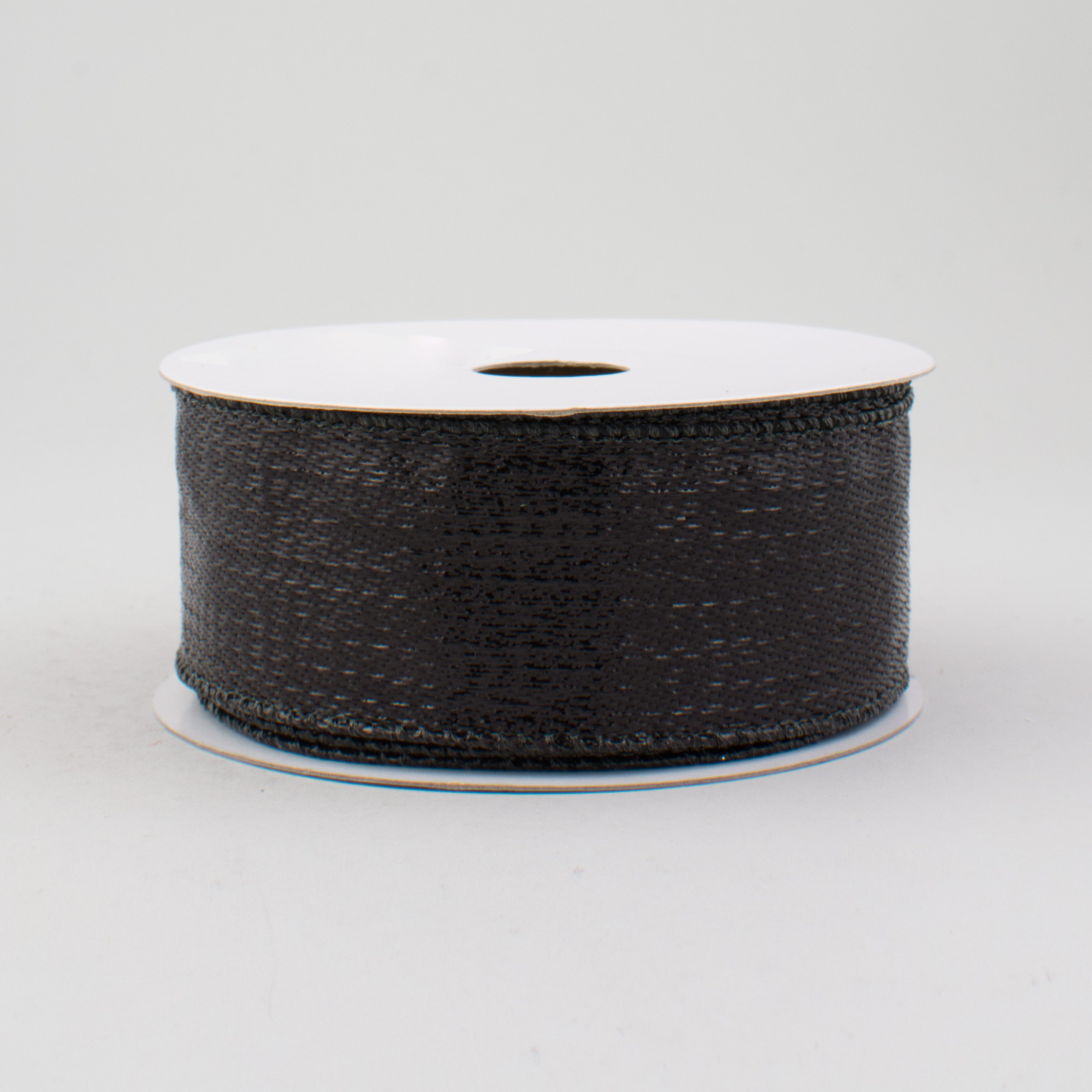 1.5" Metallic Ribbon: Black (10 Yards)
