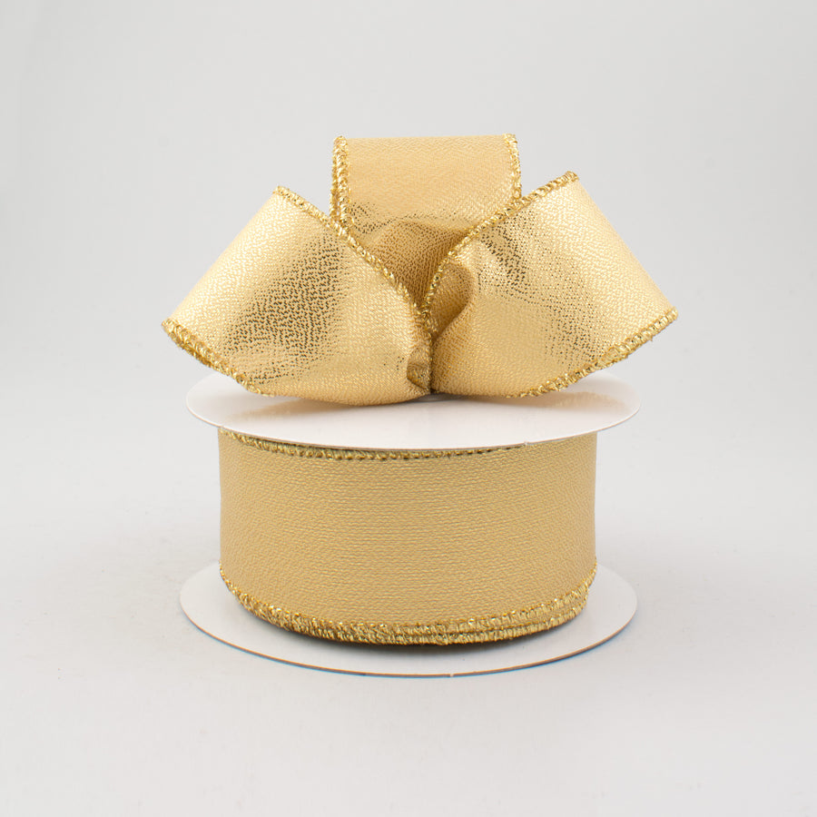 1.5" Metallic Ribbon: Gold (10 Yards)