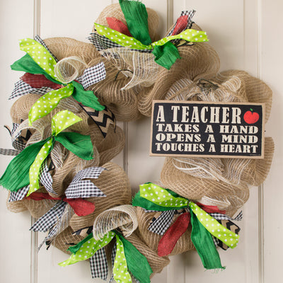 10" Wooden Sign: A Teacher
