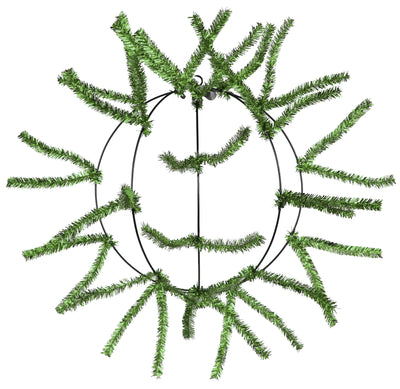 12" Wire KD Work Half Ball Form: Metallic Lime Green