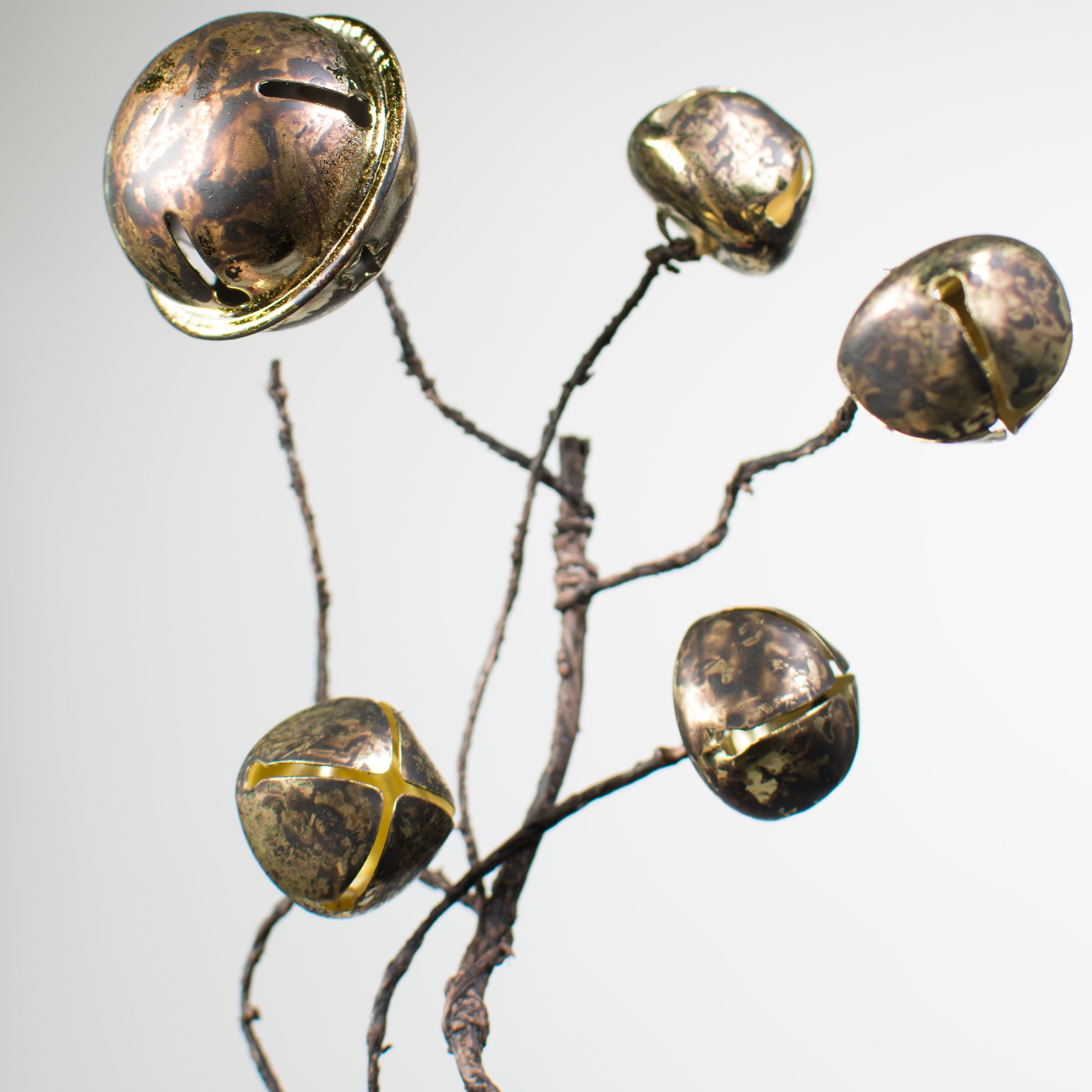 27" Rustic Jingle Bell Spray