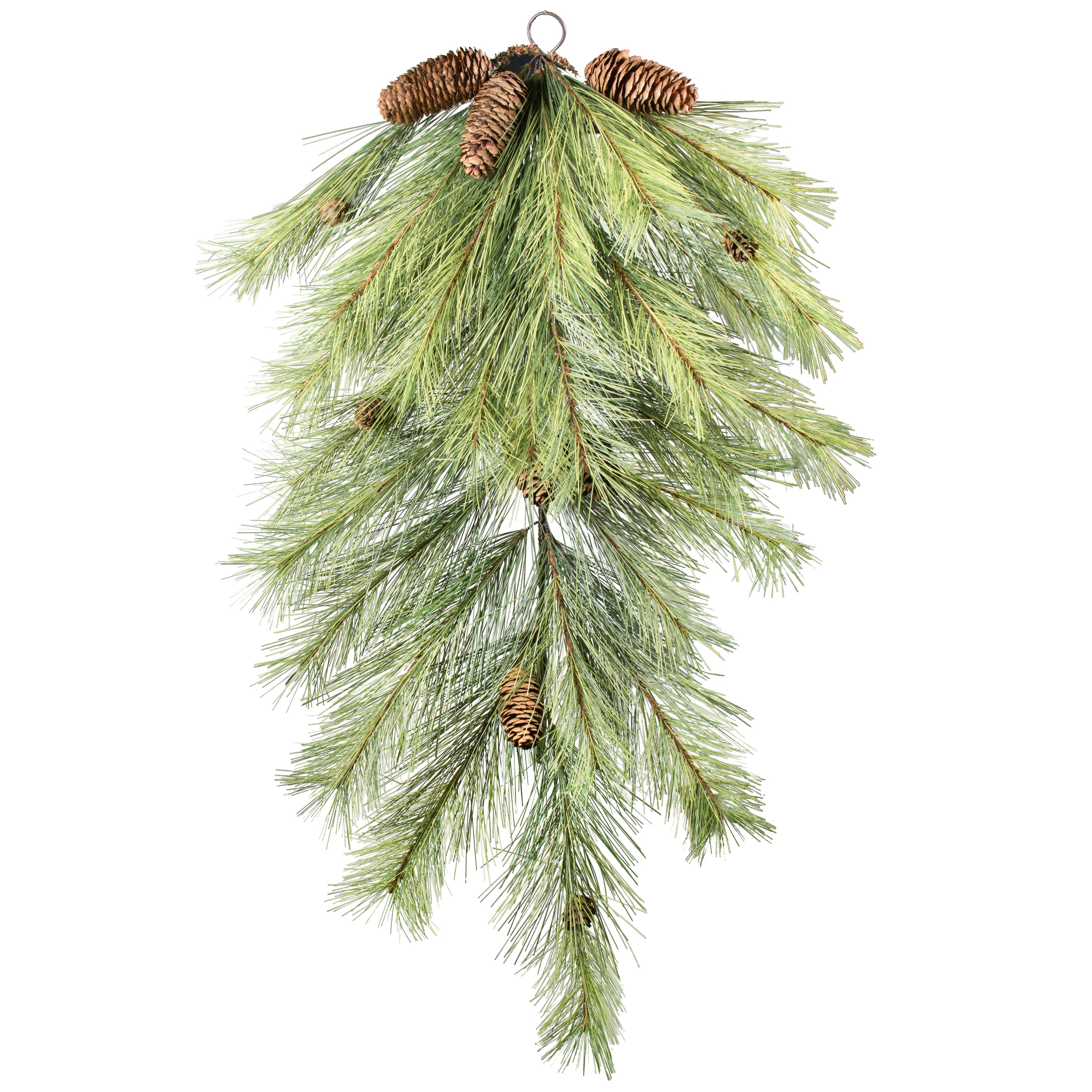 30" Northwoods Pine Teardrop: Green