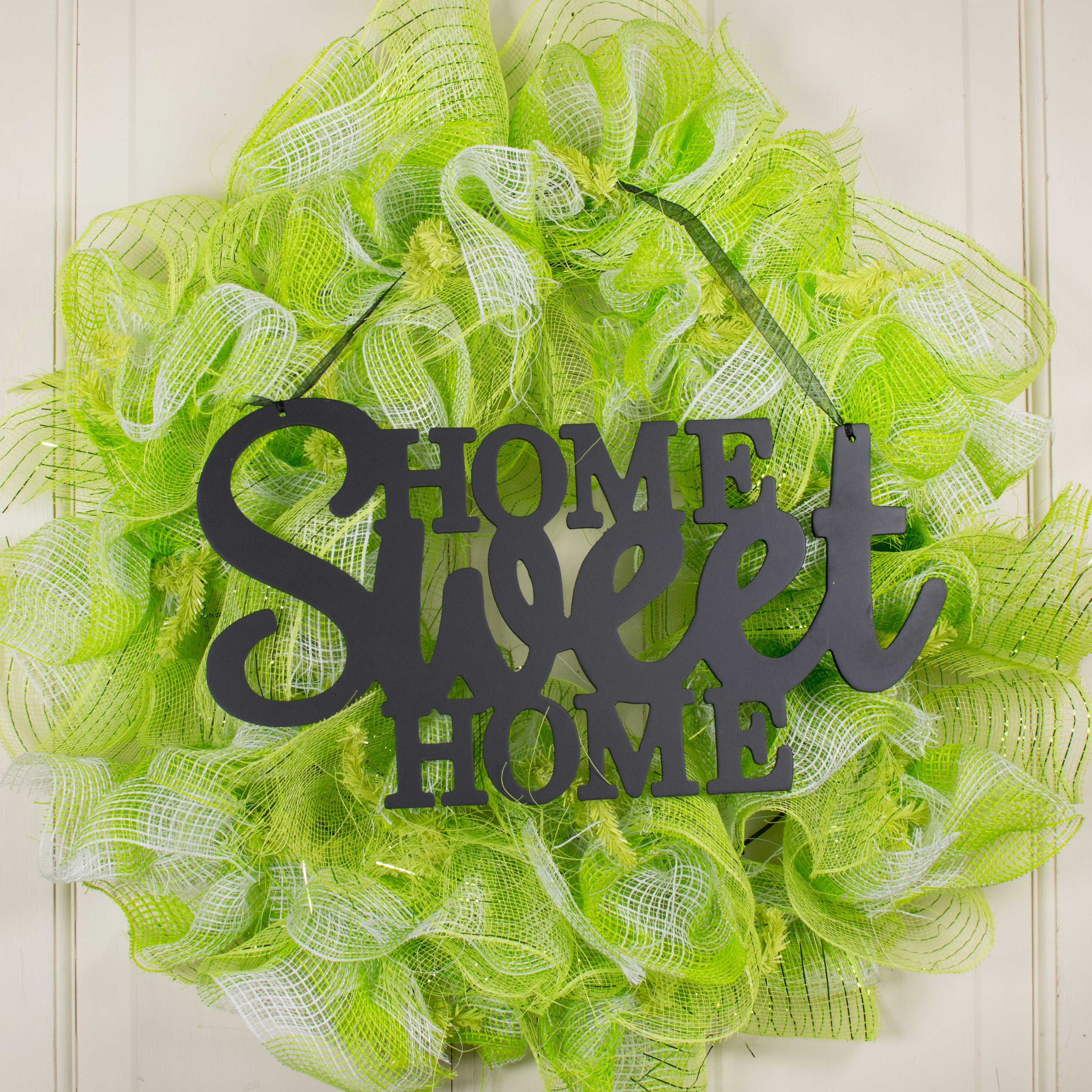 15" Home Sweet Home Cutout Sign: Black