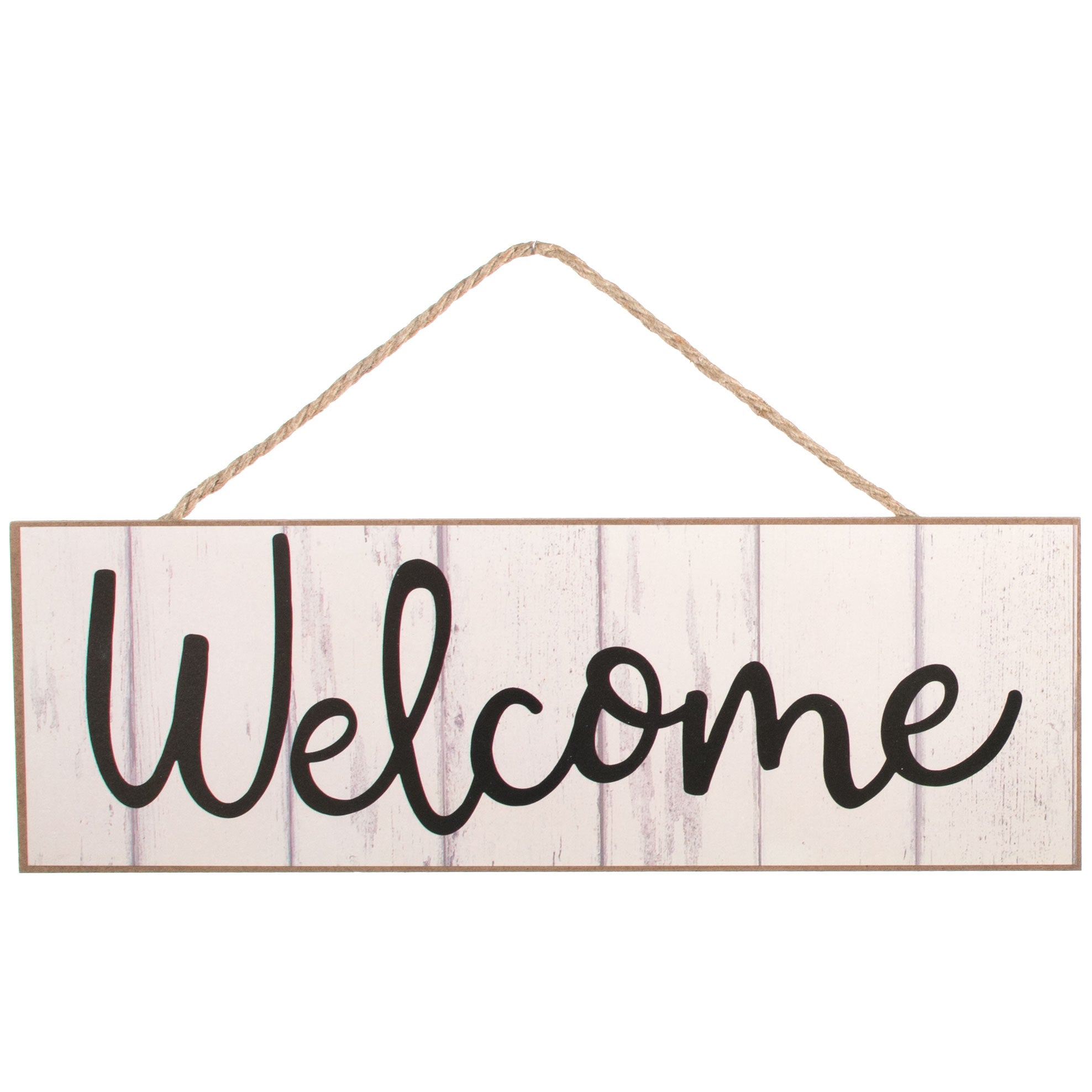 15" Wooden Sign: Welcome Fence