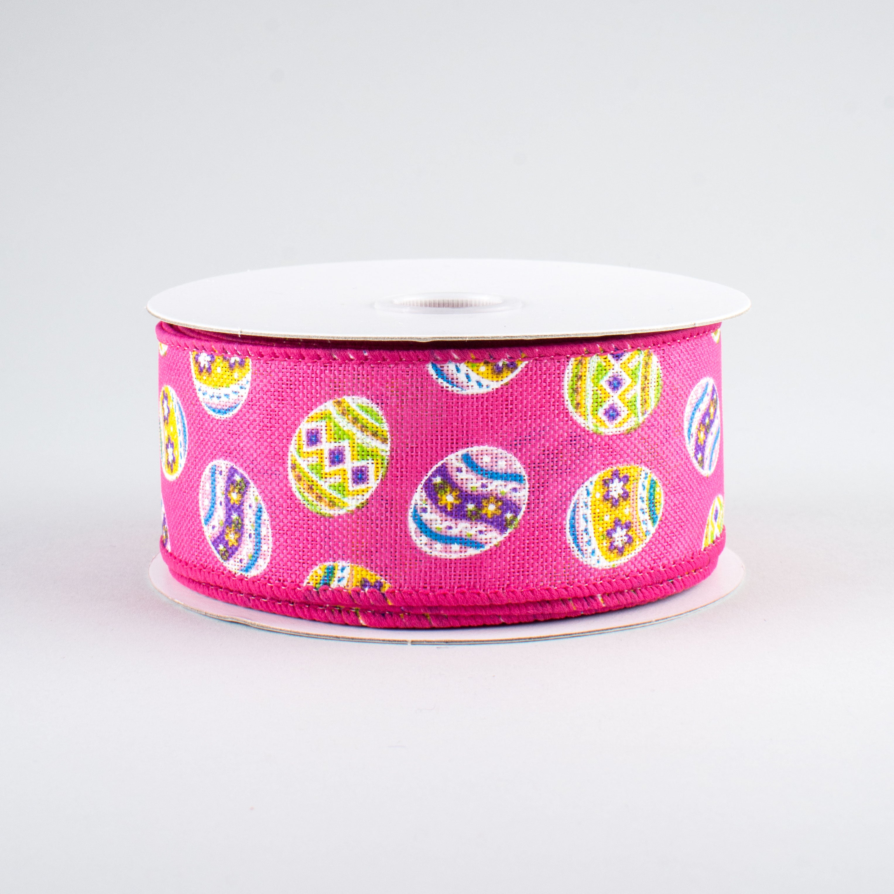 1.5" Small Egg Dots Ribbon: Fuchsia (10 Yards)
