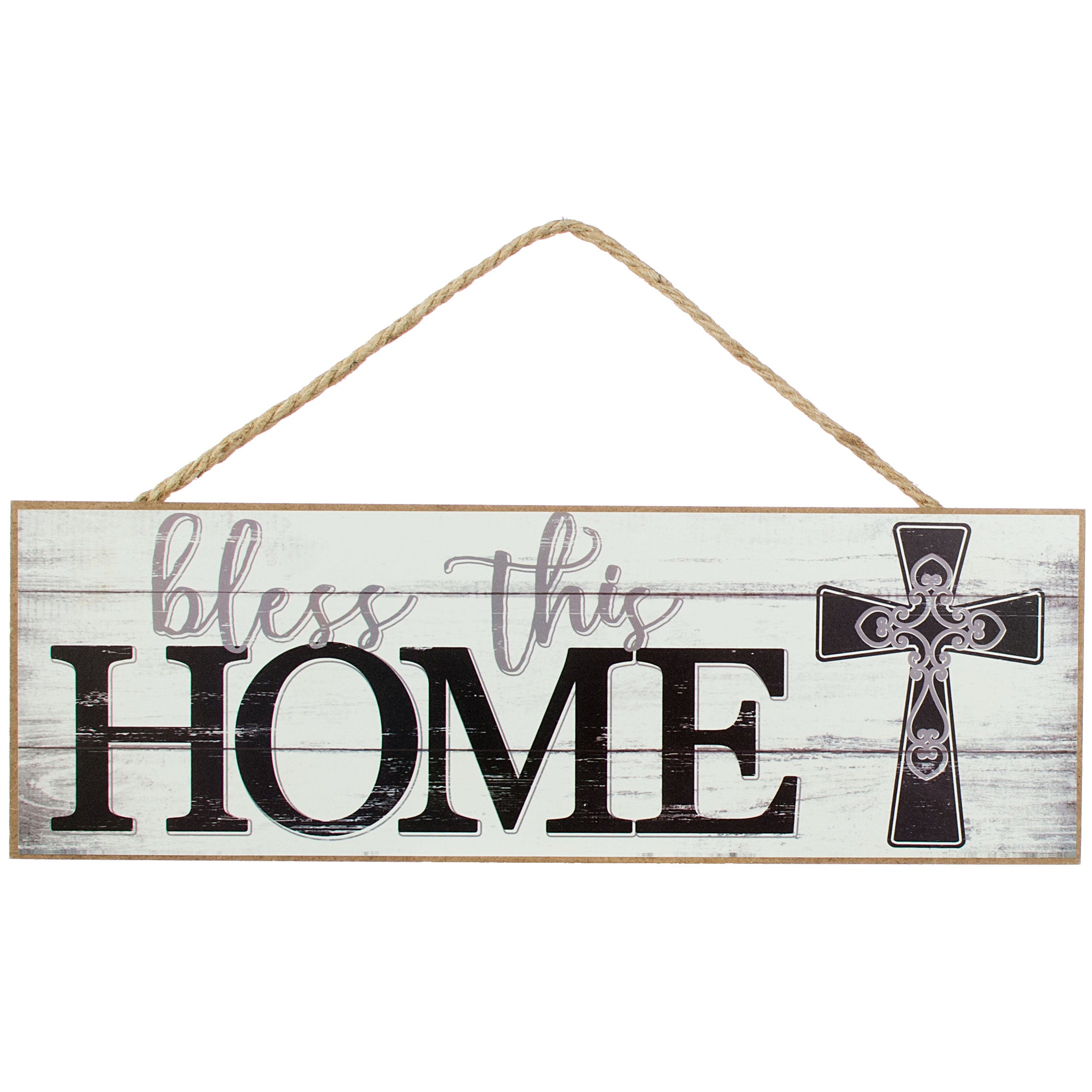15" Wooden Sign: Bless This Home