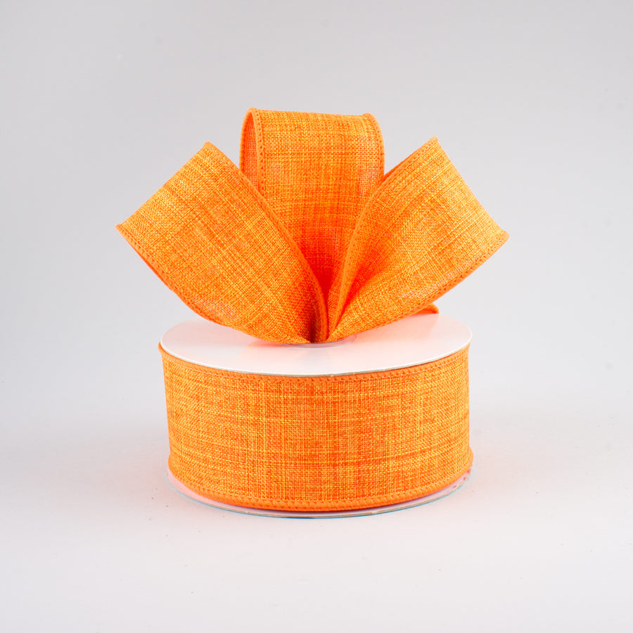1.5" Royal Canvas Ribbon: Orange (10 Yards)
