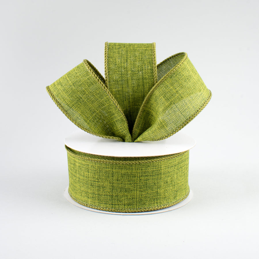 1.5" Royal Canvas Ribbon: Moss Green (10 Yards)