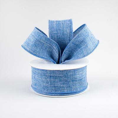 1.5" Royal Canvas Ribbon: Denim Blue (10 Yards)