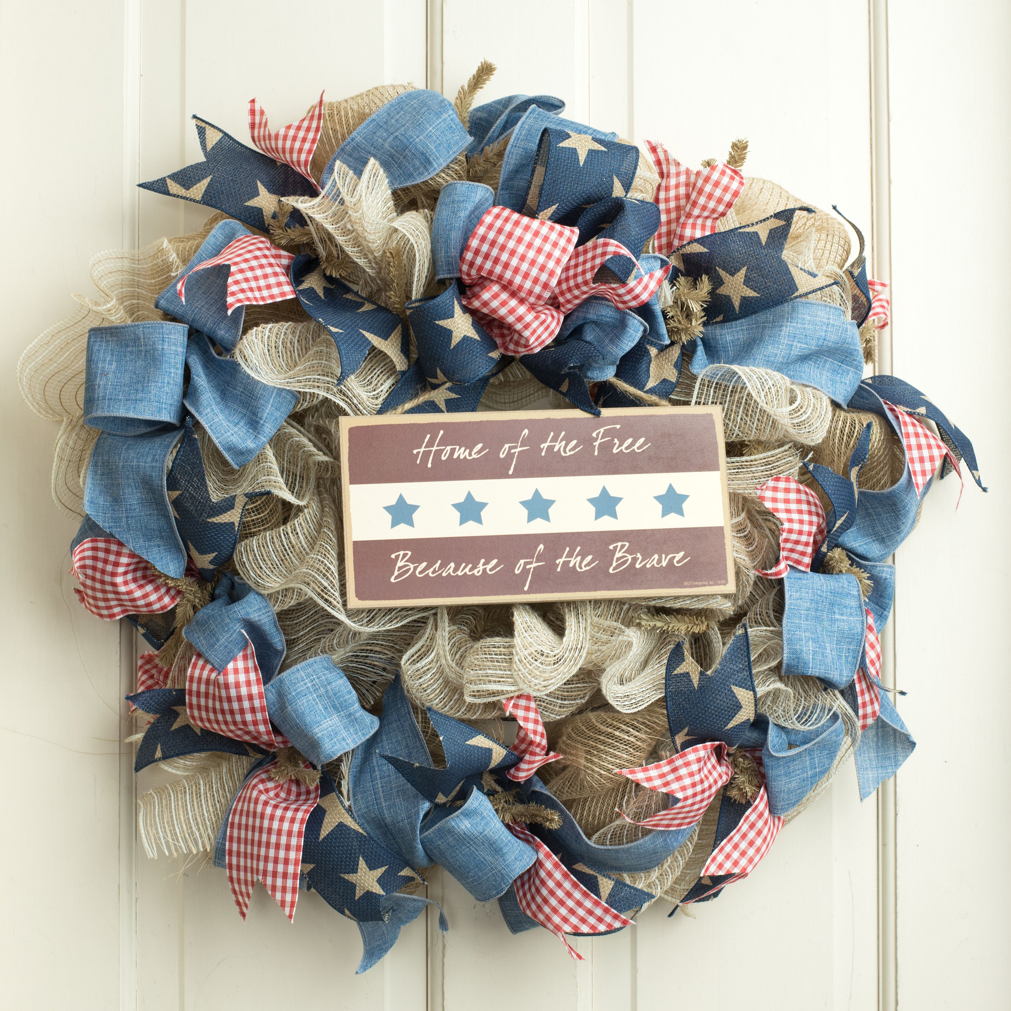10" Wooden Sign: Free Because of Brave
