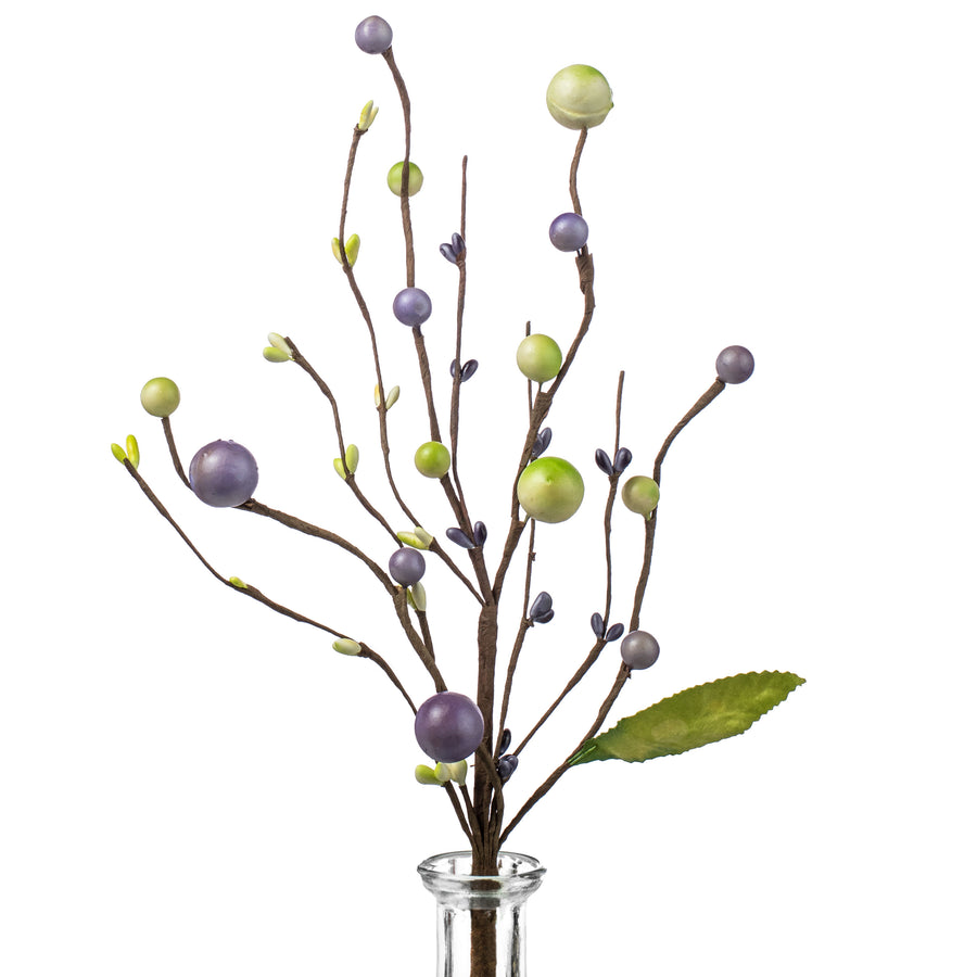 14" Berry Pip Pick: Lavender & Green