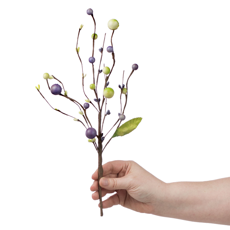 14" Berry Pip Pick: Lavender & Green