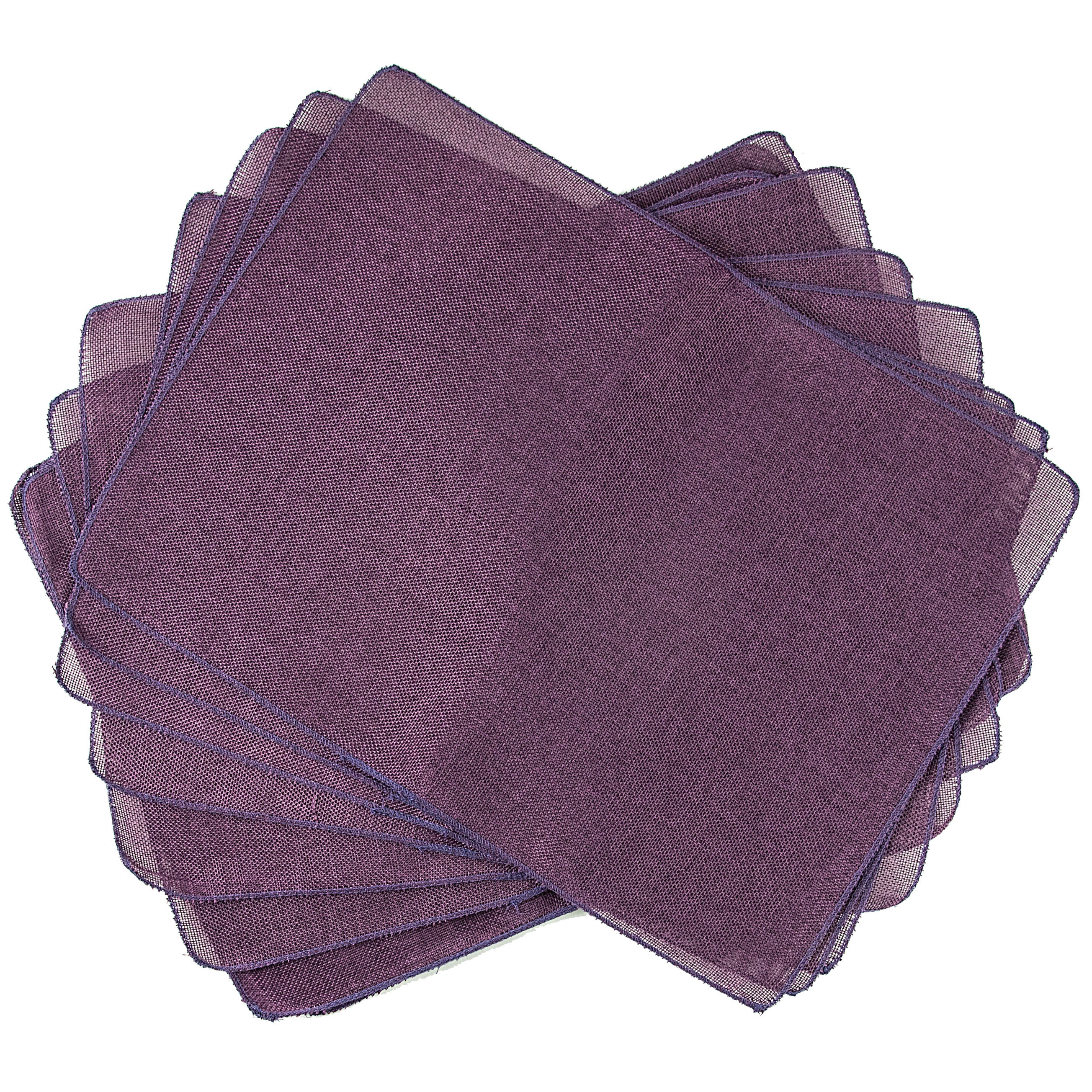 Faux Jute Placemats: Eggplant (10)