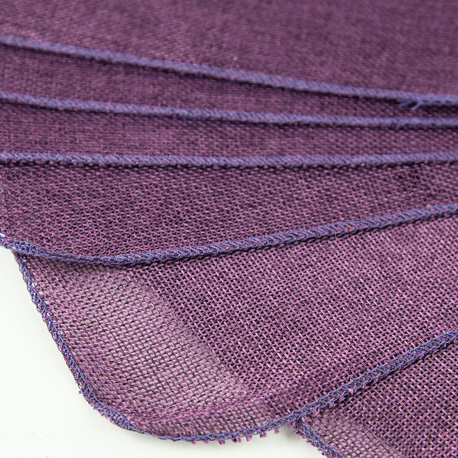 Faux Jute Placemats: Eggplant (10)