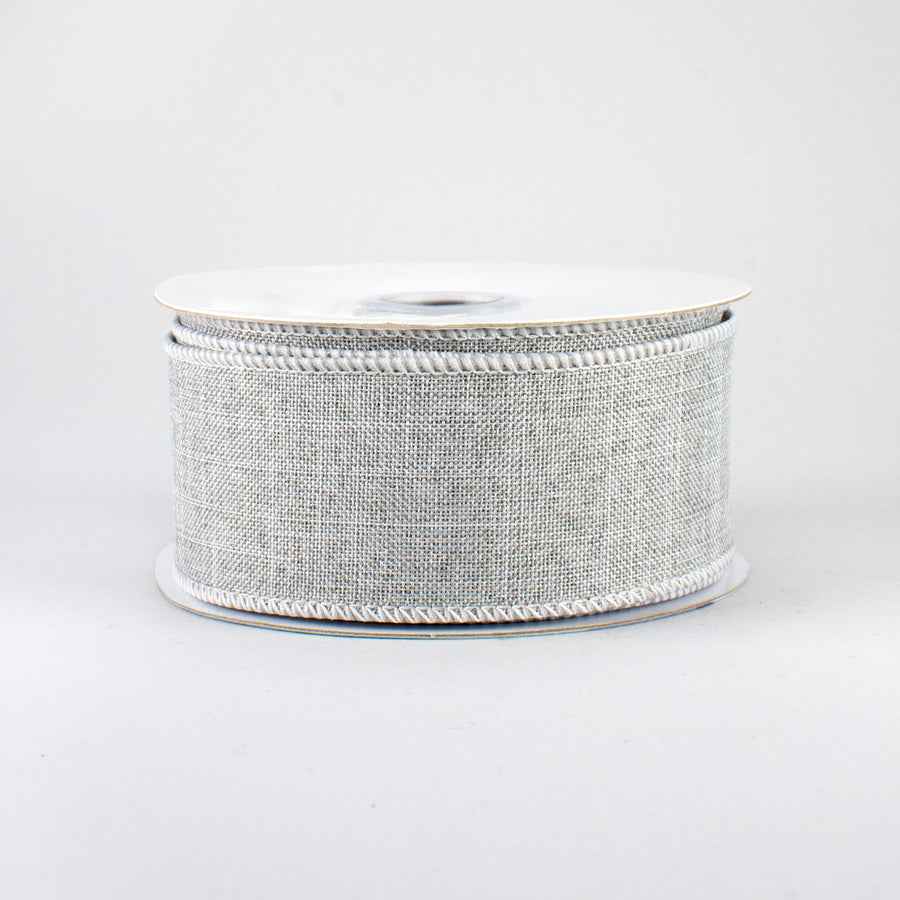 1.5" Royal Canvas Ribbon: Light Grey (10 Yards)