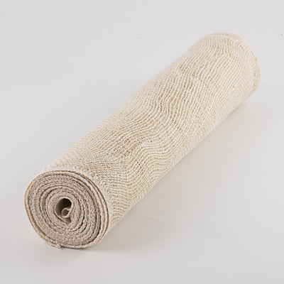 18" Colorfast Loose Weave Burlap: White (10 Yards)