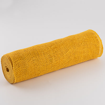 12" Colorfast Loose Weave Burlap: Sunflower Yellow (10 Yards)