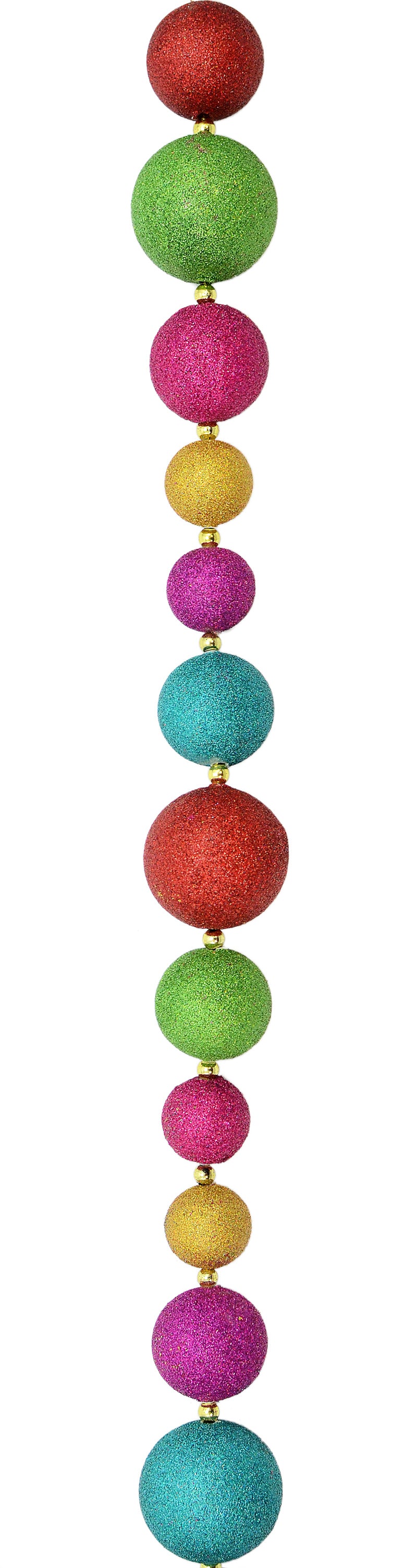 6' Multi-Color Mixed Ball Garland