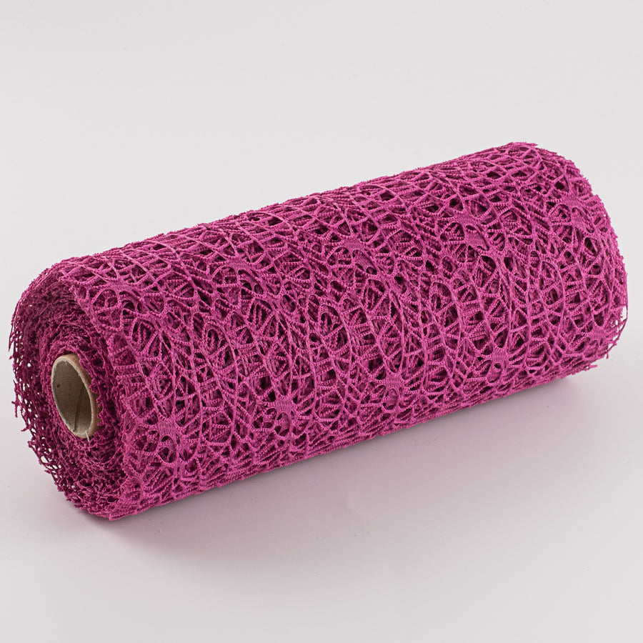 10" Deco Web Fabric: Fuchsia (10 Yards)