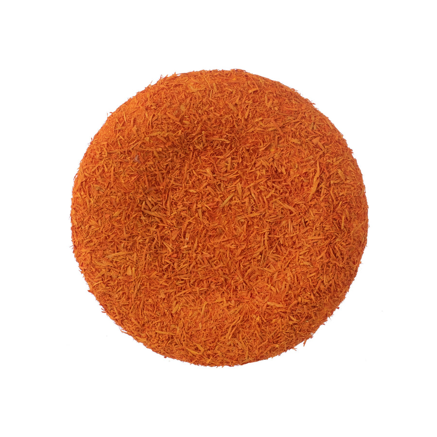 7" Flower Center: Orange
