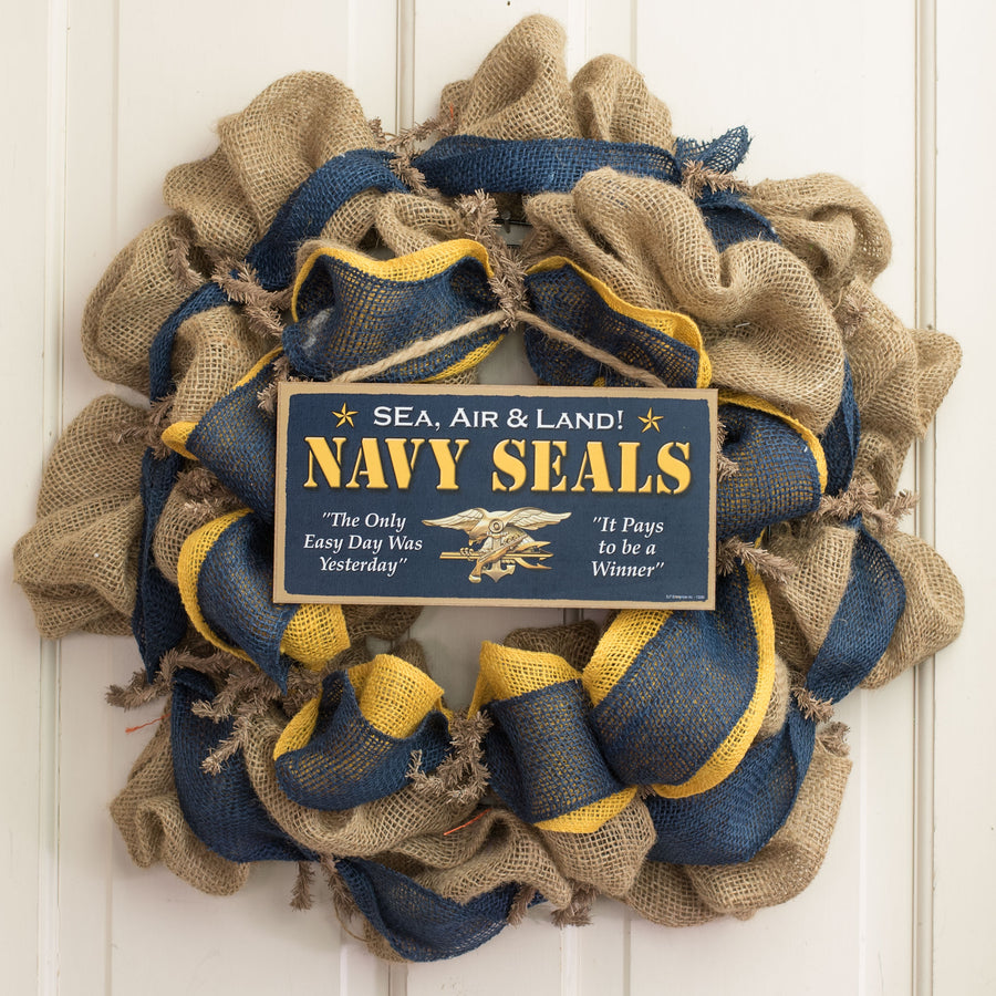 10" Wooden Sign: Navy Seals